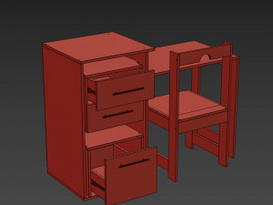 Great Computer Desk 3D Модель