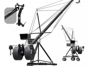 Kinokran-Kamera Silber 3D Modell