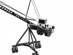 Cinema Crane Camera Silver 3D Модель