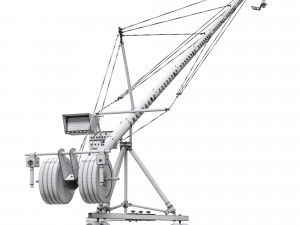 Cinema Crane Camera Silver 3D Модель