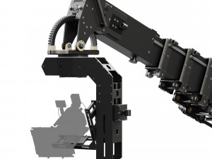Movie crane camera black 3D Model
