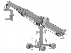 Movie crane camera black 3D Model