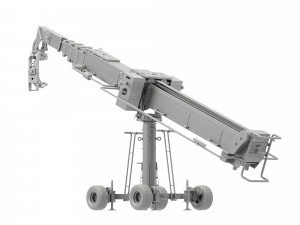 Movie crane camera black 3D Model