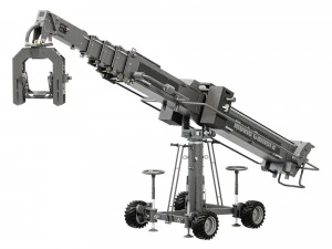 Movie crane camera silver 3D Model