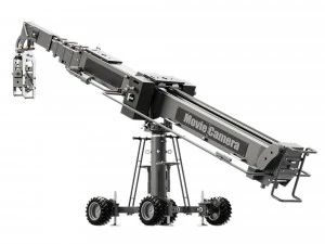 Movie crane camera silver 3D Model