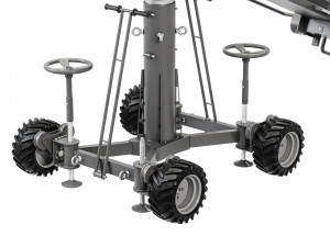 Movie crane camera silver Modelo 3D