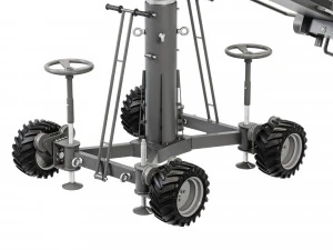 Movie crane camera silver 3D Model