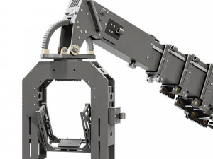 Movie crane camera silver 3D Model