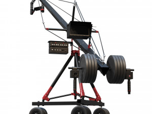 Crane camera red Modello 3D