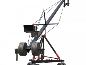 Crane camera red Modello 3D