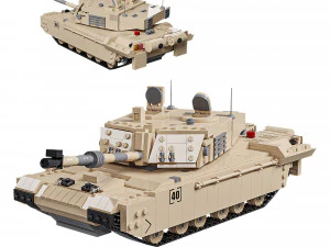 Challenger 2 Lego Tankı 3D Model