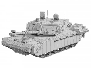 Challenger 2 Lego Tank 3D Model