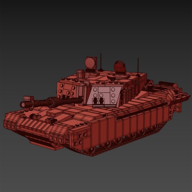 Challenger 2 Lego Tank 3D in 3DExport