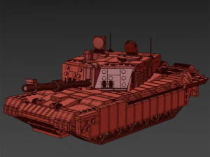 Challenger 2 Lego Tank 3D Model