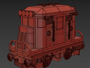 Train Mini Diesel-Electric Extinguisher Class E Modèle 3D