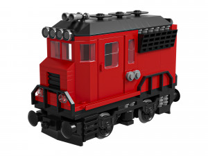 Train Mini Diesel-Electric Extinguisher Class B Modelo 3D
