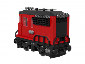 Train Mini Diesel-Electric Extinguisher Class B Modelo 3D