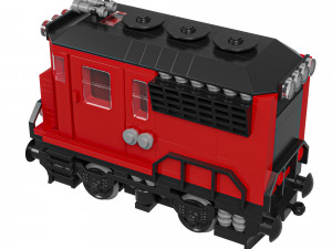 Train Mini Diesel-Electric Extinguisher Class B Modelo 3D