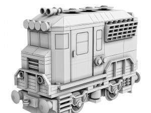 Train Mini Diesel-Electric Extinguisher Class B Modelo 3D