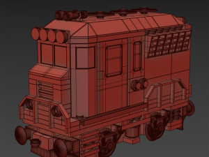 Train Mini Diesel-Electric Extinguisher Class B Modelo 3D
