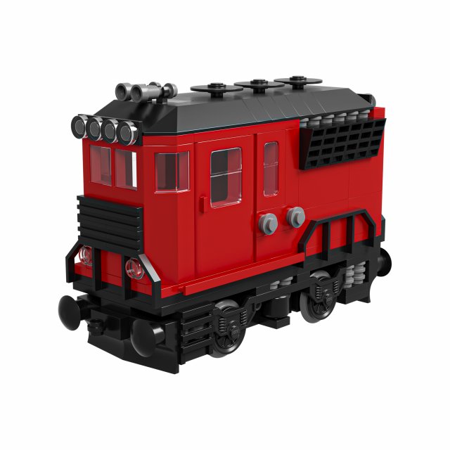 Train Mini Diesel-Electric Extinguisher Class A 3D Model in Train 3DExport