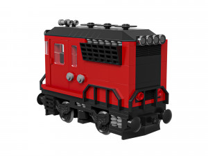 Train Mini Diesel-Electric Extinguisher Class A Modelo 3D