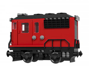 Train Mini Diesel-Electric Extinguisher Class A 3D Model