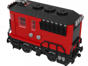 Train Mini Diesel-Electric Extinguisher Class A 3D Model