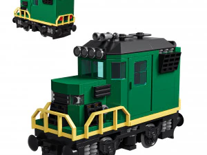 Trem Mini Extintor Diesel-El&eacute;trico Classe D Modelo 3D