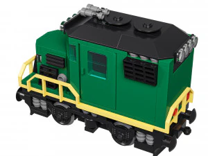 Train Mini Diesel-Electric Extinguisher Class D 3D Model