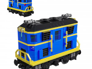 Trem Mini Extintor Diesel-El&eacute;trico Classe C Modelo 3D