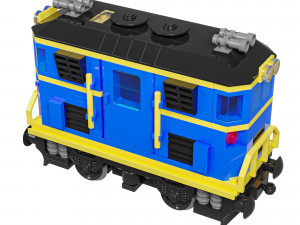 Train Mini Diesel-Electric Extinguisher Class C Modèle 3D