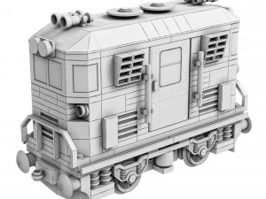 Train Mini Diesel-Electric Extinguisher Class C 3D Model