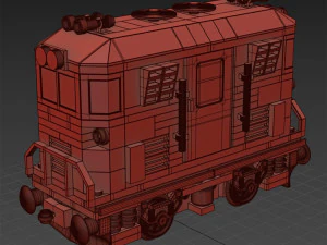 Train Mini Diesel-Electric Extinguisher Class C 3D Model