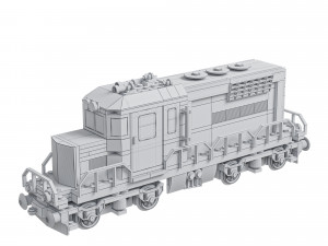Train Lego Locomotive red 3D Model
