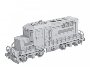 Train Lego Locomotive red 3D Model