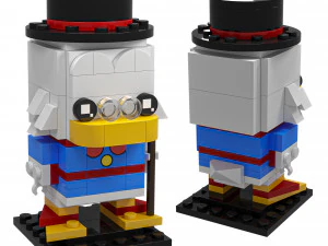 Lego Scrooge McDuck Huey Dewey Louie 3D Model