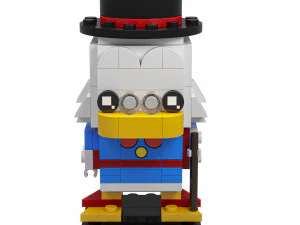 Lego Scrooge McDuck Huey Dewey Louie 3D Model