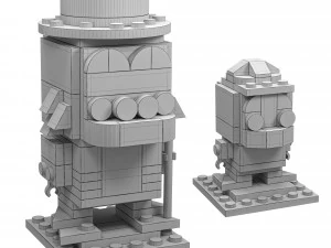 Lego Scrooge McDuck Huey Dewey Louie 3D Model