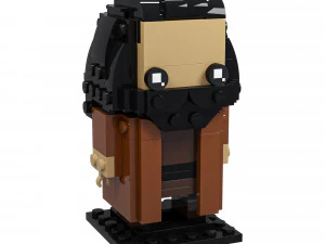 Lego Hagrid Garri Germiona Ron 3D Model