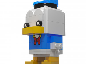 Lego Donald Duck Model 3D