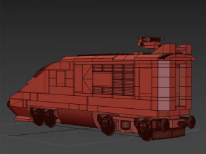 Lego Express Passenger Train 3D Model