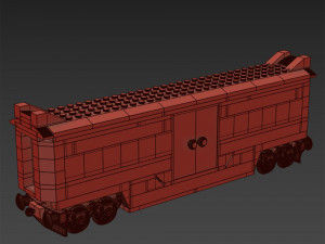 Lego Express Passenger Vagone 3D Модель