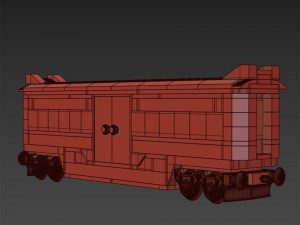 Lego Express Passenger Vagone 3D Модель