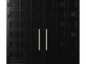 Port&atilde;o loft preto 03 Modelo 3D