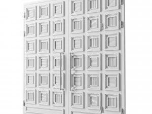 Port&atilde;o loft preto 03 Modelo 3D