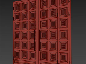 Port&atilde;o loft preto 03 Modelo 3D