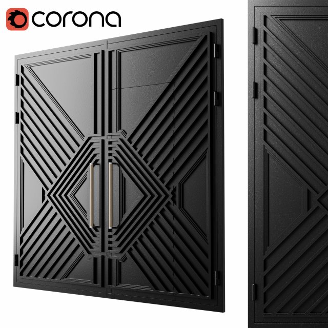 Gate black loft 05 Modèle 3D .c4d .max .obj .3ds .fbx .stl .blend 
