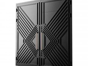 Kapı siyah &ccedil;atı katı 05 3D Model