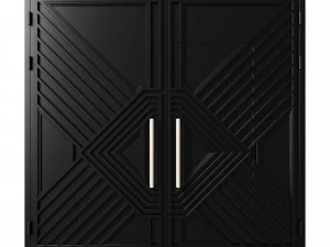 Kapı siyah &ccedil;atı katı 05 3D Model